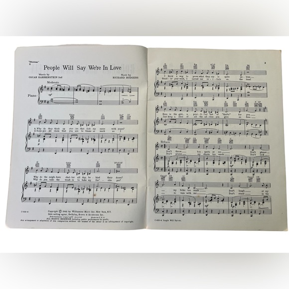 Rodgers & Hammerstein Song Album Vintage Piano Book - Picture 3 of 4